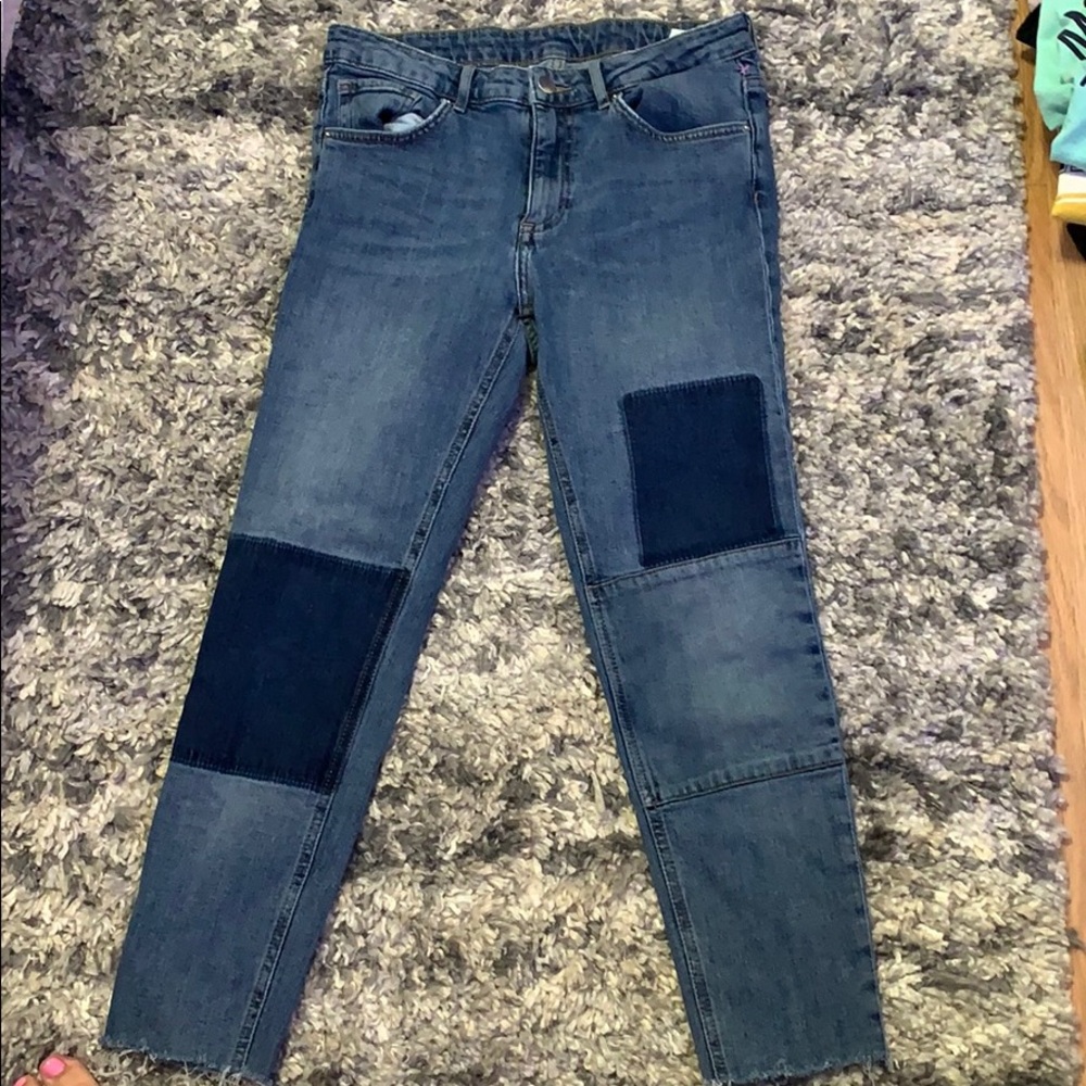 Patched Jeans